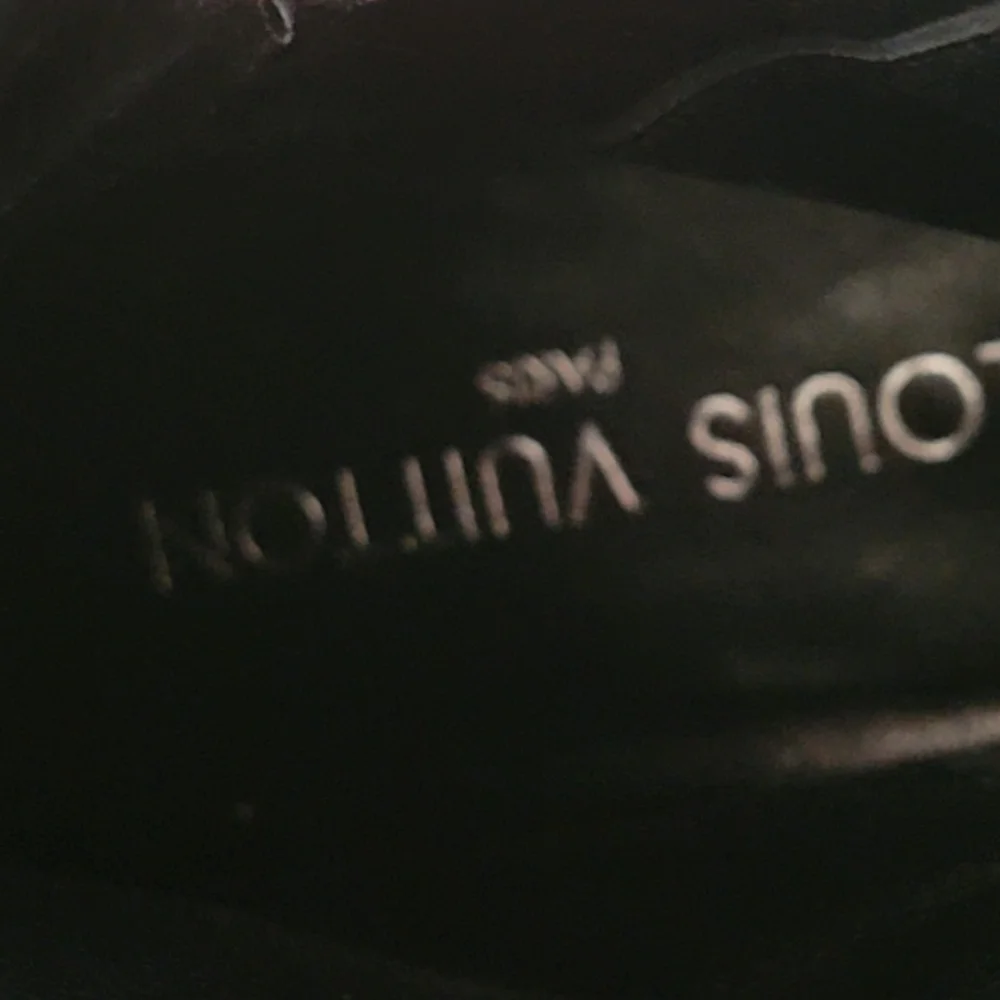 Louis Vuitton Black Patent Knee-High Heeled Boots with Buckle Straps - Picture 6 of 12